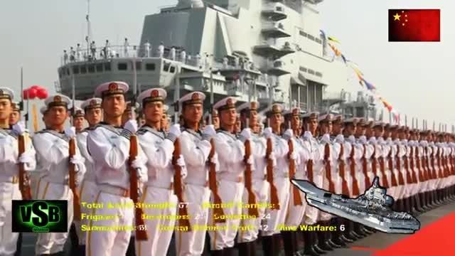 قدرت نیروی دریایی چین 2015