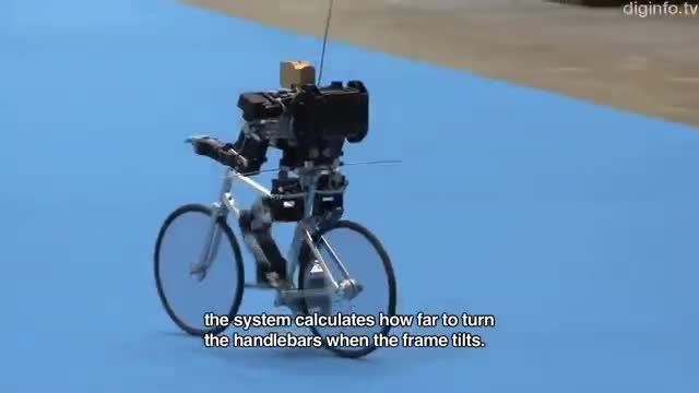 روبات دوچرخه سوار !
