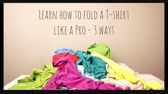 2 راه ساده برای تا کردن تی شرت