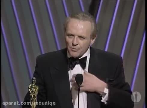 كلیپ برد جایزه ی اسكار توسط انتونی هاپكینز