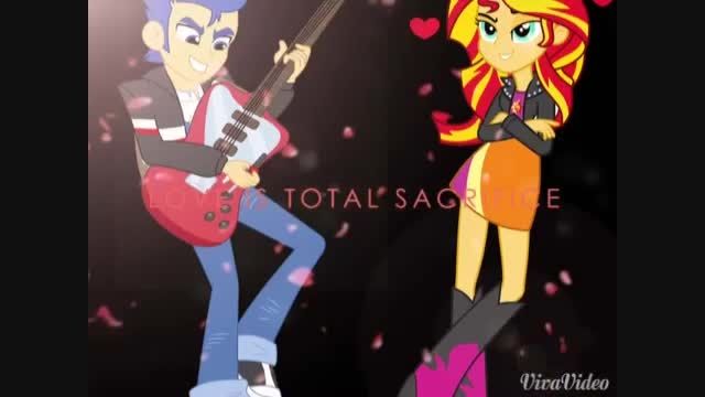 Flash and sunset shimmer