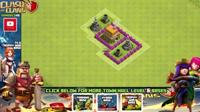 بهترین نقشه Town Hall 6 بازی Clash of Clans