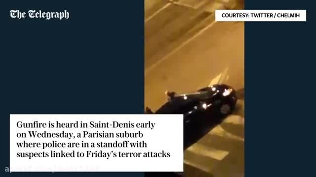 حمله پلیس و آتش سنگین در طول پاریس.