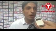 ویدئو : مصاحبه رسول خطیبی بعد از بازی با صبا ،فصل 93-94