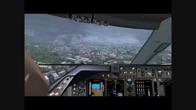 لندینگ 400-747 BA در فرودگاه Kai Tak (شبیه ساز پرواز)