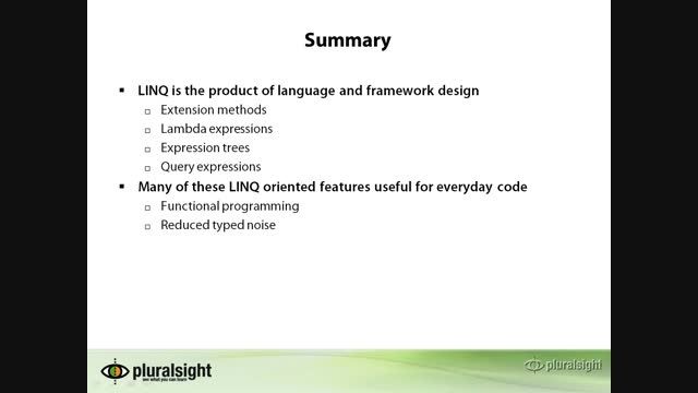 C#PP_1.C# and LINQ_8.Summary