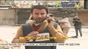 پایین کشیدن پرچم مخالفین دولت سوریه در یبرود