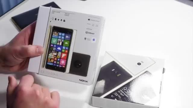 آنباکس Lumia 930 و Lumia 830 سفید/طلایی