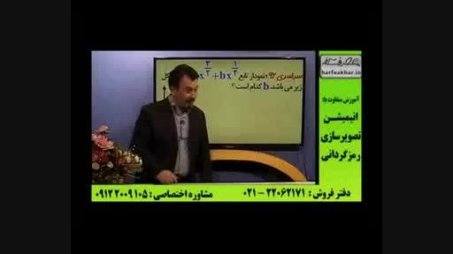 روش تست زنی ریاضی کنکور(9)استادمنتظری موسسه حرف اخر