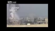 القصیر سوریه - بمباران محل تجمع تروریست ها توسط نیروی هوایی ارتش سوریه