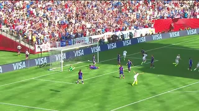 فینال جام جهانی زنان 2015 (کانادا) : آمریکا 5 - 2 ژاپن