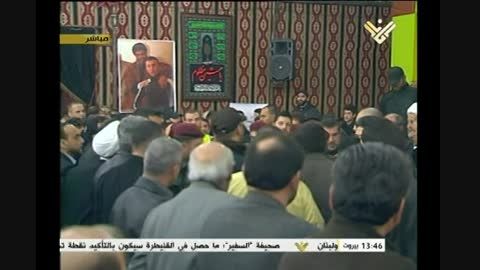 تشییع شهدای حزب اللهی که درحمله دیروز اسرائیل شهید شدند