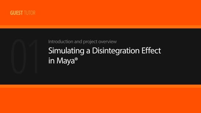 Simulating a Disintegration Effect in Maya