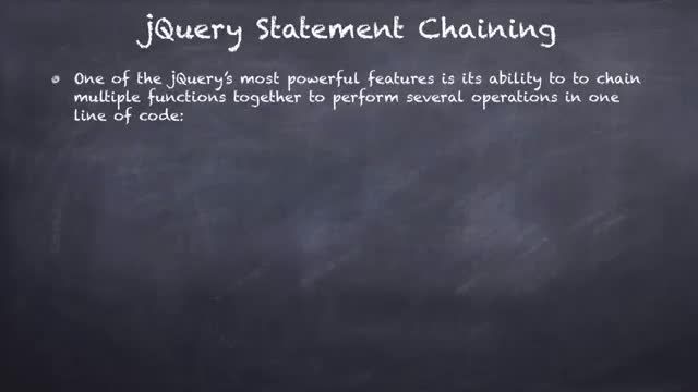 ۱۲- مبحث Statement Chaining در جی کوئری jQuery