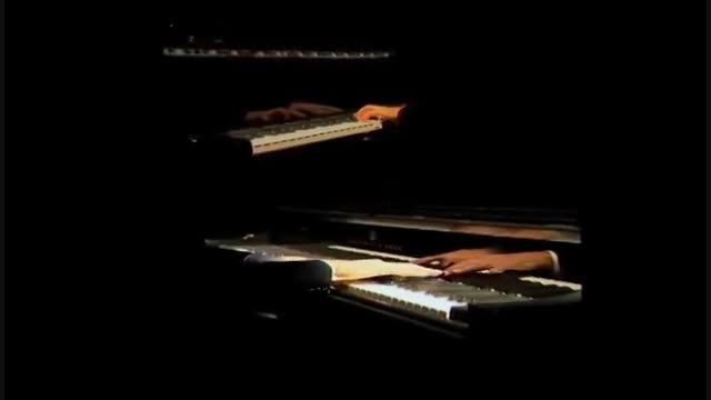 نوازندگی پیانو توسط انوشیروان و رضا روحانی آهنگ فریاد
