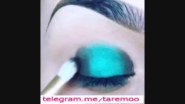 ارایش چشم با سایه کله غازی زیبا در تارمو