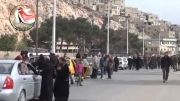 سوریه:1392/11/06:بازگشت مردم پس از تسلیم تروریستها-برزه
