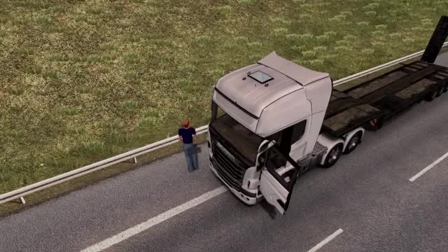 صحنه جالب بازیه Euro Truck Simulator 2
