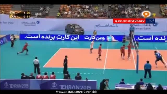 والیبال جام ملت های آسیا : ایران 3 - 0 قزاقستان