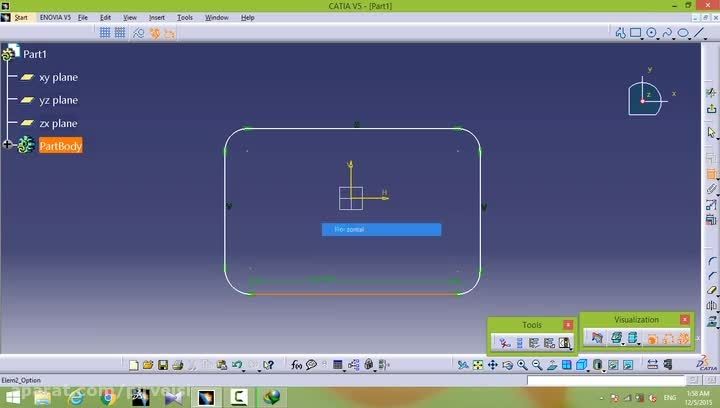 Multi-sections solid in catia کتیا