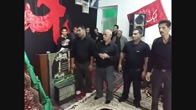مداحی شب هشتم محرم1394تکیه پرچینک توسط حاج صابری