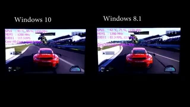 مقایسه ویندوز 10 و 8.1 در بازی Project CARS