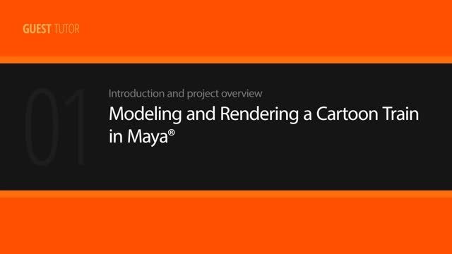 Modeling and Rendering a Cartoon Train in Maya