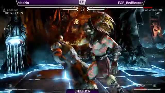 Madzin (Kotal) vs EGP Red Reaper (Jax/Scorpion) - MKX