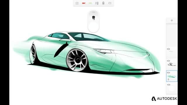 اندسافت - تریلر برنامه نقاشی Autodesk SketchBook Pro