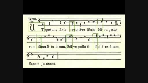 سرود سان خوان باتیستا - Guido d&#039;Arezzo