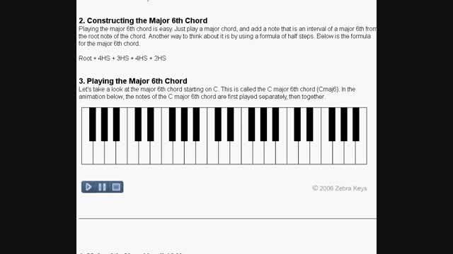 آکورد شناسی - Major 6th chord
