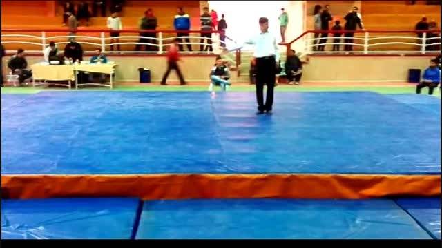 مبارزه محمد حسین گنجی در مسابقات كشوری قم