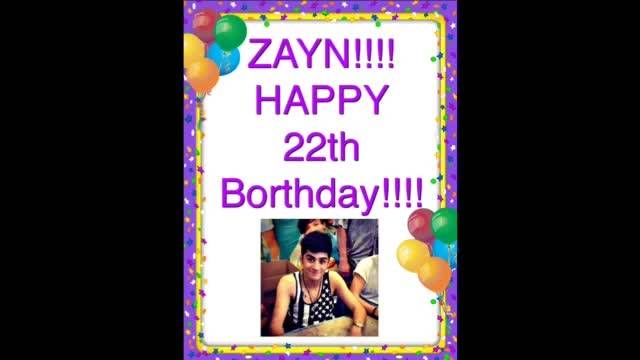 zayn malik(happy birthday)