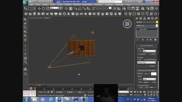 44- آموزش 3D Max - نورهای اسپات و امنی