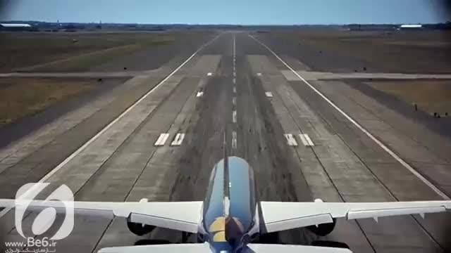 بلند شدن عمودی هواپیما بوئینگ از زمین