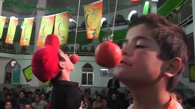 مراسم سیب خوری در عید غدیر - گریوان 1390