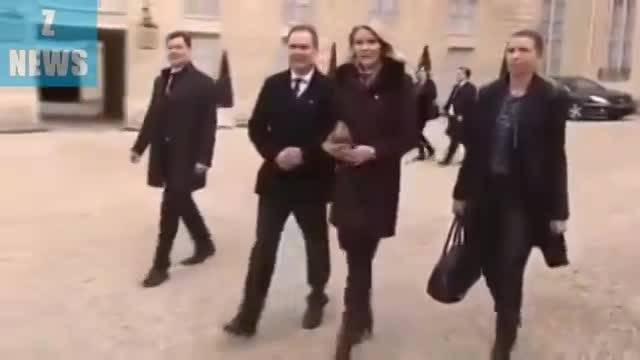 زمین خوردن نخست وزیر دانمارک در پاریس