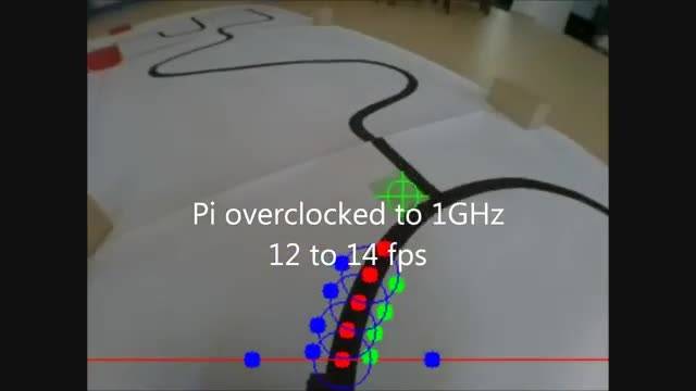 Raspberry Pi linefollower: camera view
