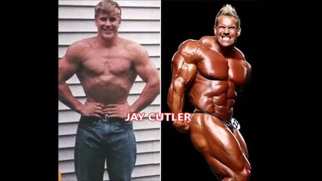Pro Bodybuilders before and after (Phil Heath, Jay Cutl