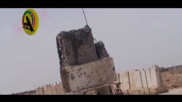 انهدام کامیون بمبگذاری شده داعش توسط نیروهای حشدالشعبی