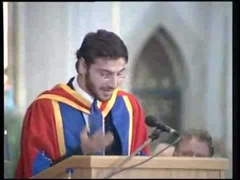 سامی یوسف-  سخنرانی در مراسم اهدا دکترا افتخاری-قسمت 2
