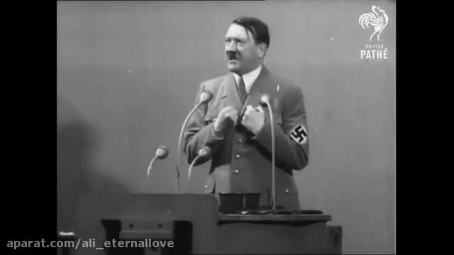 سخنرانی کوبنده هیتلر .طنز