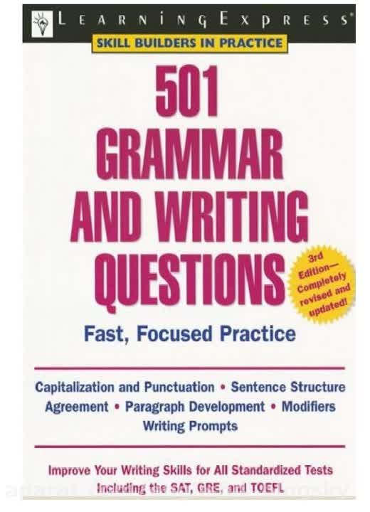 دانلود کتاب  book 501 Grammar and Writing Questions, 3r