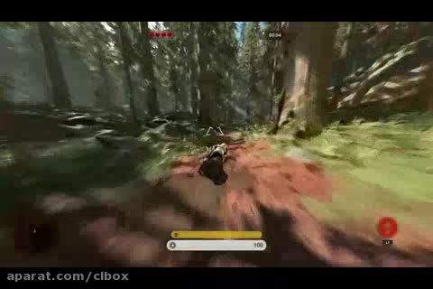 صحنه هایی از بازی جنگ ستارگان speeder bike