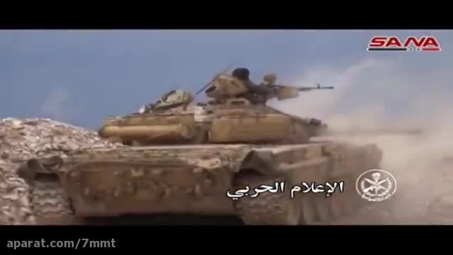 انهدام کاروان نظامی النصره در منطقه ی مورک - سوریه