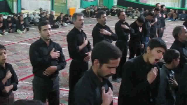عزاداران هیئت جوانان قمر بنی هاشم در شب عاشورای حسینی94