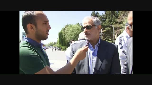 حضور دکتر جزینی در پارک طالقانی تهران
