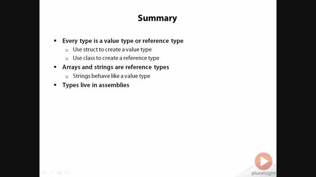 C#F_3.Types and Assemblies_10.Summary