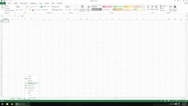 آموزش Excel: درس 4 - Workbook