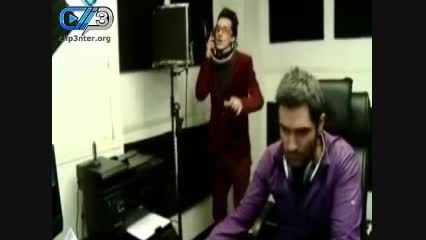 کلیپ زیبای مرتضی پاشایی و میلاد ترابی در حال ضبط آهنگ